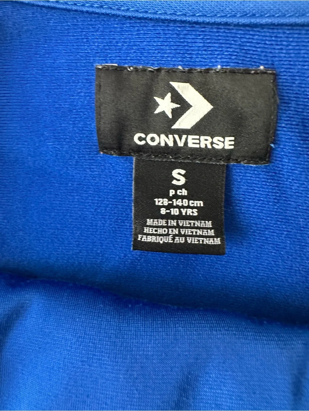 Converse Royal Blue Track Jacket and Pant Set with Red & White Logo Trim